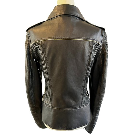 Roberto Cavalli Black Moto Leather Jacket - Picture 4 of 8